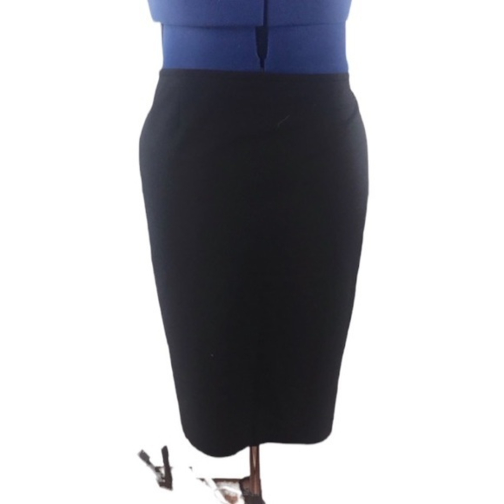 Tahari ASL Classics 12 Women’s black lined back zip classic‎ pencil skirt